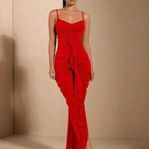 Chic Red Maxi Dress